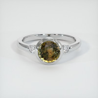 1.41 Ct. Sapphire Ring, Platinum 950 1