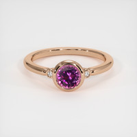 0.88 Ct. Gemstone Ring, 14K Rose Gold 1