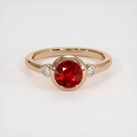 1.68 Ct. Ruby Ring, 14K Rose Gold 1