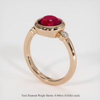2.76 Ct. Ruby Ring, 14K Rose Gold 2