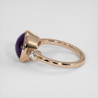 9.21 Ct. Purple Sapphire Ring, 14K Rose Gold 4