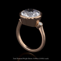 5.38 Ct. Gemstone Ring, 18K Rose Gold 2