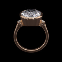 5.38 Ct. Gemstone Ring, 18K Rose Gold 3