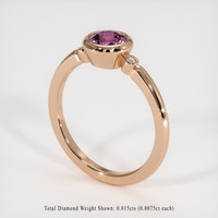 0.88 Ct. Gemstone Ring, 18K Rose Gold 2