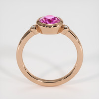 1.30 Ct. Pink Sapphire Ring, 18K Rose Gold 3