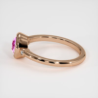 1.30 Ct. Pink Sapphire Ring, 18K Rose Gold 4