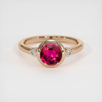 1.51 Ct. Ruby Ring, 18K Rose Gold 1