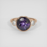 9.21 Ct. Purple Sapphire Ring, 18K Rose Gold 1