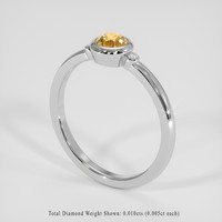 0.54 Ct. Bi Color Sapphire Ring, Silver 2