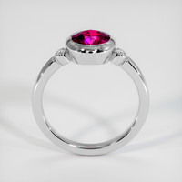 1.51 Ct. Purplish Red Ruby Ring, 10K White Gold 3