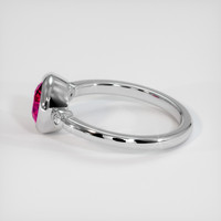 1.51 Ct. Purplish Red Ruby Ring, 10K White Gold 4