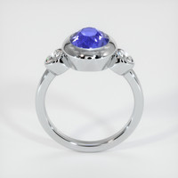 3.30 Ct. Blue Sapphire Ring, 14K White Gold 3