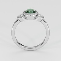 1.26 Ct. Bluish Green Sapphire Ring, 14K White Gold 3