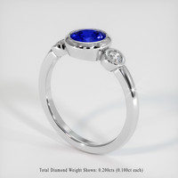 1.16 Ct. Sapphire Ring, 18K White Gold 2