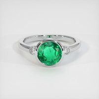 1.87 Ct. Emerald Ring, 18K White Gold 1