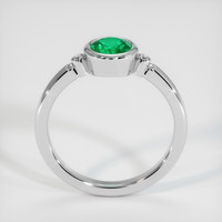 0.61 Ct. Emerald Ring, 18K White Gold 3