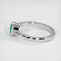 0.61 Ct. Emerald Ring, 18K White Gold 4