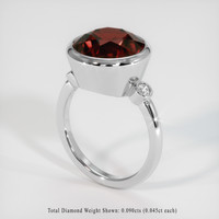 8.50 Ct. Gemstone Ring, 18K White Gold 2