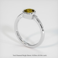 1.01 Ct. Gemstone Ring, 18K White Gold 2