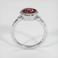 3.03 Ct. Padparadscha Sapphire Ring, 18K White Gold 3