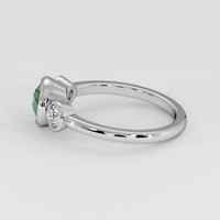 1.26 Ct. Bluish Green Sapphire Ring, 18K White Gold 4