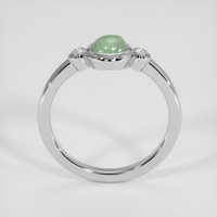 0.76 Ct. Bluish Green Sapphire Ring, 18K White Gold 3