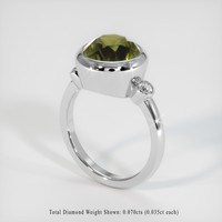 3.49 Ct. Color Change Sapphire Ring, 18K White Gold 2