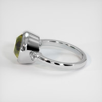 3.49 Ct. Color Change Sapphire Ring, 18K White Gold 4