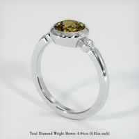 1.41 Ct. Sapphire Ring, 18K White Gold 2