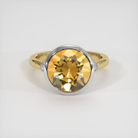 4.12 Ct. Gemstone Ring, 14K White & Yellow 1