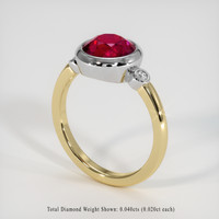 2.76 Ct. Ruby Ring, 14K White & Yellow 2