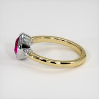 1.51 Ct. Ruby Ring, 18K White & Yellow 4
