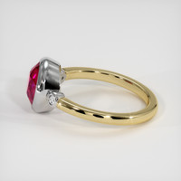 2.76 Ct. Ruby Ring, 18K White & Yellow 4