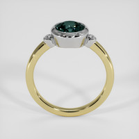 1.47 Ct. Bluish Green Sapphire Ring, 18K White & Yellow 3
