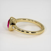1.51 Ct. Purplish Red Ruby Ring, 10K Yellow Gold 4