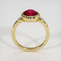 2.76 Ct. Pinkish Red Ruby Ring, 10K Yellow Gold 3