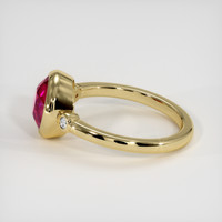 2.76 Ct. Pinkish Red Ruby Ring, 10K Yellow Gold 4