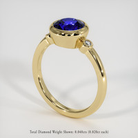 2.55 Ct. Blue Sapphire Ring, 10K Yellow Gold 2