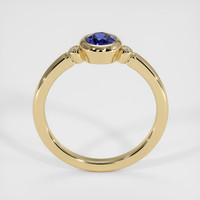 0.44 Ct. Blue Sapphire Ring, 14K Yellow Gold 3