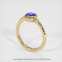 0.94 Ct. Sapphire Ring, 14K Yellow Gold 2