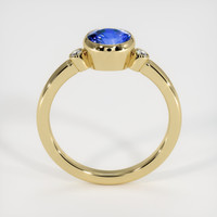 2.14 Ct. Blue Sapphire Ring, 14K Yellow Gold 3
