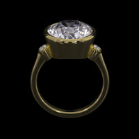 5.38 Ct. Gemstone Ring, 14K Yellow Gold 3