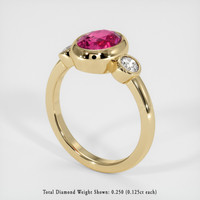 2.06 Ct. Sapphire Ring, 14K Yellow Gold 2