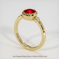 1.68 Ct. Ruby Ring, 14K Yellow Gold 2