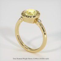 3.26 Ct. Yellow Sapphire Ring, 14K Yellow Gold 2