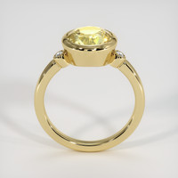 3.26 Ct. Yellow Sapphire Ring, 14K Yellow Gold 3