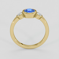 1.01 Ct. Blue Sapphire Ring, 14K Yellow Gold 3