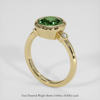 2.25 Ct. Green Sapphire Ring, 14K Yellow Gold 2
