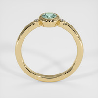 0.40 Ct. Greenish Blue Sapphire Ring, 14K Yellow Gold 3