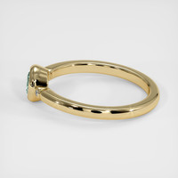0.40 Ct. Greenish Blue Sapphire Ring, 14K Yellow Gold 4